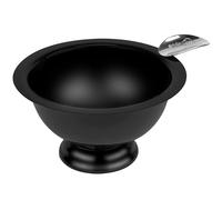 Stinky Cigar Personal Size Ashtray with 1 Stirrup, Wind Resistant Deep Bowl, Compact, Durable, Matte Black