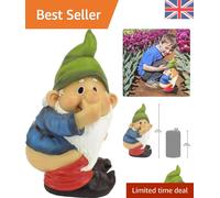 Stinky Garden Gnome Statue - 14cm Mooning Gnome for Playful Outdoor Charm