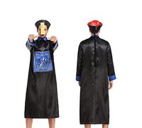STIOEDYUAN Halloween Dress Up Horror Cosplay Zombie Skirt Chinese Costume Living Dead Monster Themed Parties Role Play (Black, M)