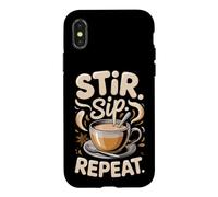 Stir Sip Repeat Masala Chai Tea Lover Spiced Tea Case for iPhone X/XS