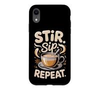 Stir Sip Repeat Masala Chai Tea Lover Spiced Tea Case for iPhone XR