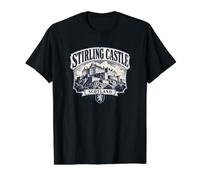 Stirling Castle Scotland Rampant Lion Value Graphic T-Shirt, Men, Black, S