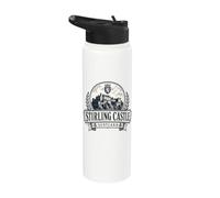 Stirling Castle Scotland Thistles Stainless Steel Insulated Water Bottle
