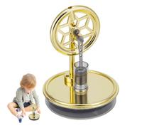 Stirling Engine, Electricity Generator Model, 7.68 x 5.31 Inches Educational Science Kit, Visible Mechanical Motion, Elegant Desktop Decor for Adults, Students, Home and Use