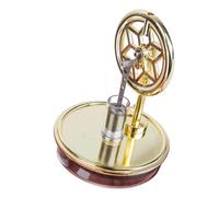 Stirling Engine Fan - Mechanical Motion Display, Low-Temperature Stirling Cycle Generator | Miniature Physics Engine with Alloy Metal Structure, Educational Table Gadget During Classroom Demonstration