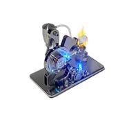 Stirling Engine Generator Science Model, Squirrel Shaped Mechanical Power Demonstrator with LED, Physics Science Experiment Desktop Display Gift for Enthusiasts