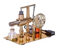 Stirling Engine Model - Alloy, Engine Generator Model, Wear Resistant | Educational Tool Stirling Engines Motor Kits, Experiment Generator Models Science For Physics Or Mechanics Classes, Classroom Pr