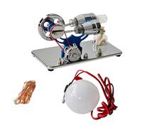 Stirling Engine Model Aluminum Alloy Easy Action Permanent Design for Physics Classroom Demonstration Classroom Teaching Tool Stirling Engine Model