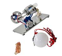 Stirling Engine Model Aluminum Alloy Easy Action Permanent Design for Physics Classroom Demonstration Classroom Teaching Tool