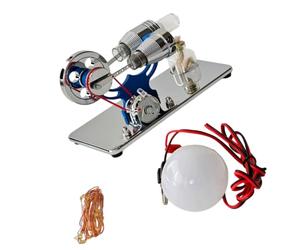 Stirling Engine Model Aluminum Alloy Easy Action Permanent Design for Physics Classroom Demonstration Classroom Teaching Tool