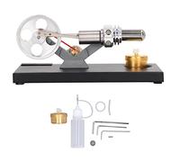Stirling Engine Model DIY Science Toy Educational Physics Demonstration Kit for Children Students Classroom Aluminum Alloy Stainless Steel Brass Plastic 180x90x85mm