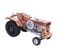 Stirling Engine Model Kit That Works, Tractor-Shaped Air-Cooled Stirling Engine for Physics Education Demonstration & Collecting