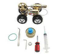 Stirling Engine Model Science Experiment Physical Car Toy Novel Design Educational Learning Kit for Kids Adults Zinc Alloy 6.7 x 4.7 x 3.8in
