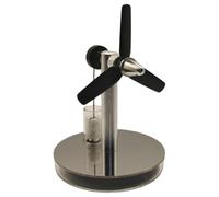 Stirling Engine Model That Works, Three-Blade Propeller Low-Temperature Stirling Engine Electricity Power Generator Industrial Desk Decor & Gift for Adults