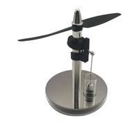 Stirling Engine Model, Two-blade Propeller Swashplate Low-Temperature Hot Air Stirling External Combustion Engine Motor, Mini Handcrafted Cup Lid Heat Engine, Mechanical Science Collectible Stirling