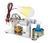 Stirling Engine Motor Kit, Steam Heat Electricity Power Generator Mini Steam Engine Model Physical Experimental Education Toy Craft DIY for Kids Students Stirling Engine Motor