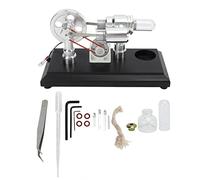 Stirling Engine Motor Model Multi Color LEDs Fine Workmanship Exquisite Educational Toy for Science Projects Teacher Demonstration Props Physical Learning Stainless Steel