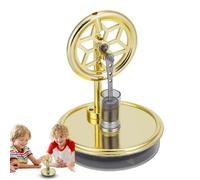 Stirling Engine - Portable Electricity Model, Low Temperature Generator | Multipurpose Collectiblle Educational Science Kit, Demonstration Power Thermal Physics Stirring Device for Home Desk