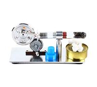 Stirling Engine,Stirling Engine Kit 16 * 7 * 8cm Portable Steam Engine Model Building With Alcohol Lamp,Heat Steam Power Generator Suitable for School Education or Home Education