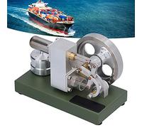 Stirling Engine with Solid Aluminum Alloy, Model Engine as DIY External Combustion Sample, Physics Teaching Supply for Science Learners