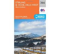 Explorer 366 Stirling & Ochil Hills Map With Digital Version - Orange, Orange One Size
