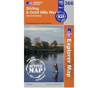 Stirling & Ochil Hills West OS Explorer Map Active 366