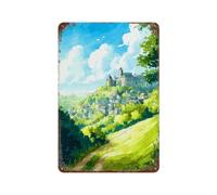 Stirling Scotland Vintage Watercolor Metal Tin Sign