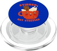 Stirred Not Stressed Chocolate Mug Humor PopSockets PopGrip for MagSafe