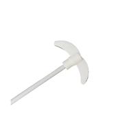 Stirrer Shaft 1PCS Lab 250mm To 500mm Foldable Stirring Paddle PTFE Stir Bar for School Experiment(300mm-40mm)