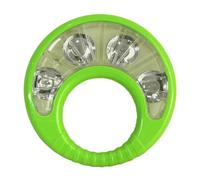 Stirrer Tambourine Musical Instrument with Oaken Handle and Metal Clinks for Kids Adults Rhythm Practice Party Execution Musical Tambourine Hoop