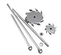 stirring blade， Lab Stainless Steel Dispersion Plate Paddle with Agitating Stirring Rod 3-10 cm 1 Pc(5cm paddle with rod)
