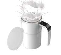 Stirring Coffee Cup Temperature Display Rechargeable Intelligent Portable | Travel Electric Rotating Mixing Cup for Milk Cocoa Tea Drinks Hot Chocolate Juice