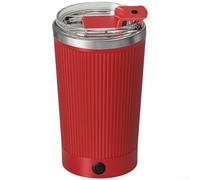 Stirring Cup 316 Stainless Steel, Automatic Magnetic Coffee Cup with Detachable Base, Electric Protein Powder for blender Lazy Cup(304 Inner Liner Red)