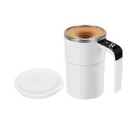 Stirring Mug | 380ml Milk Water Drinkware,Rechargeable Stirring Mug with Lid - for Women Men Home Kitchen Bar Office Birthday Christmas Water Beverage Honey