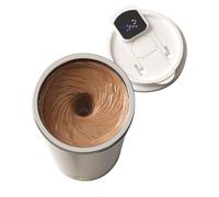 Stirring Mug - Electric Cup, Coffee Mixer, Thermal Display | Magnetic Blend Mode, Portable Steel Design, Smart Feature, Auto Stop Support, Travel Comfort, Temp Monitor, Active Control for Office