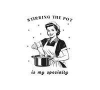 Stirring the Pot Is My Specialty: Funny Notebook 160 simple lined pages