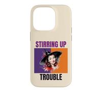 Stirring Up Trouble Vintage Witch Pinup Art Case for iPhone 14 Pro