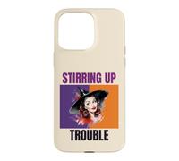 Stirring Up Trouble Vintage Witch Pinup Art Case for iPhone 15 Pro Max