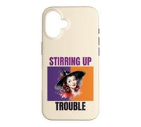 Stirring Up Trouble Vintage Witch Pinup Art Case for iPhone 16