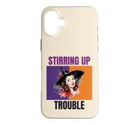 Stirring Up Trouble Vintage Witch Pinup Art Case for iPhone 16 Plus