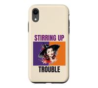 Stirring Up Trouble Vintage Witch Pinup Art Case for iPhone XR