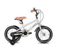 STITCH 16 Inch Kids Bike for 4-7 Ages Boys, 16" Wheels Bike for Boys With Stabilisers, Silve…