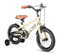 STITCH 16 inch kids bike for 4-7 boys & girls,16 inch wheels bike with Bell and Stabilisers. Beige