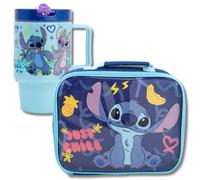 Stitch 2 Piece Packed Lunch Set in Blue Stitch Blue