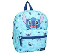 STITCH All Good Impronte Backpack by Disney Lilo & Stitch - Backpack for Children | School | Kindergarten - Colour Blue - Size 30 x 25 x 11 cm, azure, One Size