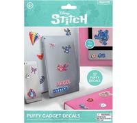 Stitch and Angel Official Licensed Disney Puffy Gadget Decals for Girls and Boys, 3D Sticker Accessory for School, Office and Gaming Colorful Cartoon Character Gift Pack | Paladone