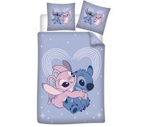 Stitch & Angel Bedding Set, 100% Cotton, Duvet Cover 140 x 200 cm + Pillowcase 65 x 65 cm