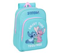 STITCH - Animated Children's School Backpack, Children's Backpack, Adaptable to Trolley, Ideal for School Children, Comfortable and Versatile, Quality and Resistance, 26 x 11 x 34 cm