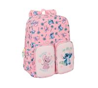 STITCH BEACH - Children's Backpack, Adaptable to Cart, Easy Cleaning, Ideal for Children of Different Ages, Comfortable and Versatile, Quality and Resistance, 26 x 11 x 34 cm, baby pink, M, Casual