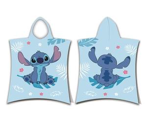 Stitch "Blue" Kids Poncho Towel | Soft & Absorbent Hooded Beach & Bath Poncho 50 x 115 cm | Stitch Swim Cover-Up for Boys & Girls | Quick-Dry, Cozy & Lightweight | Perfect for Pool, Beach & Home
